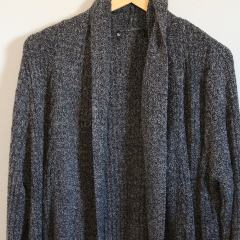 Barefoot Dreams CozyChic Lite Montecito Cardigan 494 Heathered Gray 2X/3X H11948 - Picture 9 of 10